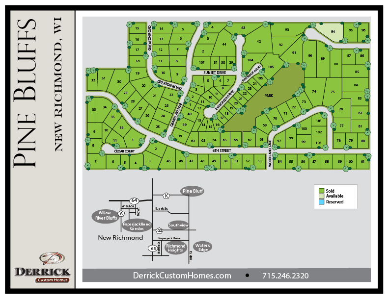 Pine Bluffs Homes New Richmond WI Derrick Custom Homes